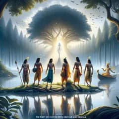 The Meeting with Krishna: The First Encounter between the Pandavas and Krishna